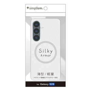 トリニティ Galaxy S26 ［Silky Armor］ マグネット吸着式アクセサリー対応 シルキータッチケース マットクリア TR-GA26S-SA-CL