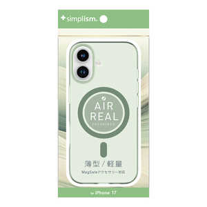 �g���j�e�B iPhone 17 �mAIR-REAL INVISIBLE�n MagSafe�Ή� ���^�y�ʃn�[�h�P�[�X �N���A�O���[��×�O���[�������O TR-IP25M2-ARPMS-CSG