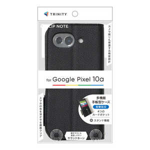 �g���j�e�B Google Pixel 10a �mFlipNote�n �ϏՌ��t���b�v�m�[�g�P�[�X �u���b�N TR-PX2610A-FN-SHBK