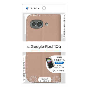 �g���j�e�B Google Pixel 10a �mFlipNote�n �ϏՌ��t���b�v�m�[�g�P�[�X �s���N TR-PX2610A-FN-SHPK