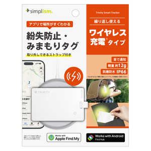 �g���j�e�B �����h�~�E�݂܂���J�[�h Apple Find My�EAndroid Find Hub���Ή� �[�d�^�C�v �X�g���b�v�t�� �z���C�g TR-STFMCRC-WT