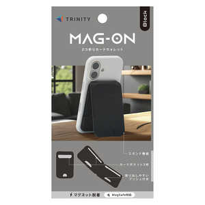 トリニティ ［Mag-On］ 2つ折りカードウォレット ブラック TR-MS-SBW-LBK