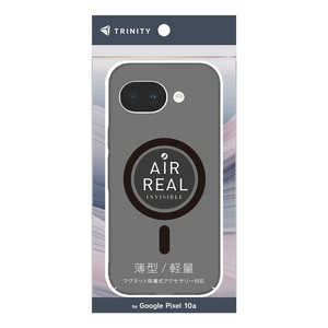 トリニティ Google Pixel 10a ［AIR-REAL INVISIBLE］ マグネット吸着式アクセサリー対応 薄型軽量ハードケース クリアブラック TR-PX2610A-ARPMS-BK