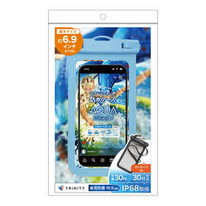 �ȥ�˥ƥ� ��AQUA Shield�� ���ޡ��ȥե������ɿ奱���� �֥롼 TR-WPC-DL-BL