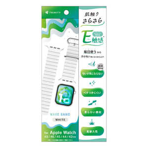 �g���j�e�B Apple Watch 49mm / 46mm / 45mm / 44mm / 42mm ���G�肳�炳�� ���L�@�\�t�� �G���X�g�}�[�E�F�[�u�o���h �z���C�g TR-AW26L-ABEW-WT