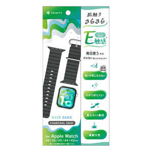 �g���j�e�B Apple Watch 49mm / 46mm / 45mm / 44mm / 42mm ���G�肳�炳�� ���L�@�\�t�� �G���X�g�}�[�E�F�[�u�o���h �`���R�[���O���[ TR-AW26L-ABEW-BK