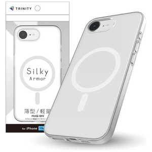 トリニティ iPhone 17e / 16e ［Silky Armor］ MagSafe対応 シルキータッチケース マットクリア TR-IP26S-SA-CL