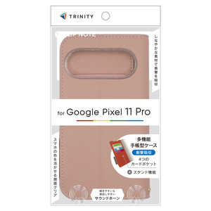 トリニティ Google Pixel 10 Pro後継 ［FlipNote］ 耐衝撃フリップノートケース ピンク TR-PX2611PS-FN-SHPK