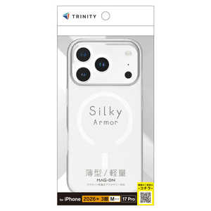�g���j�e�B iPhone 18 Pro / 17 Pro �mSilky Armor�n �}�O�l�b�g�z�����A�N�Z�T���[�Ή� �V���L�[�^�b�`�P�[�X �}�b�g�N���A TR-IP26M3-SA-CL