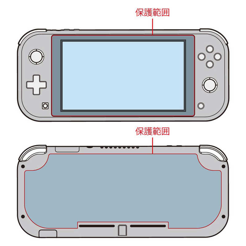 コロンバスサークル コロンバスサークル 全体保護フィルム 極 Switch Lite用 CC-SLZKF-CL CC-SLZKF-CL