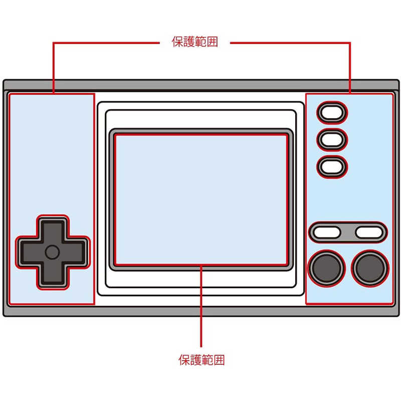 コロンバスサークル コロンバスサークル 全体保護フィルム極（GAME ＆ WATCH ゼルダの伝説用）  