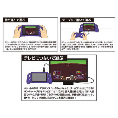 コロンバスサークル ポケットHDMIアドバンス for GBA GBA互換機 CC-PHDAD-PU