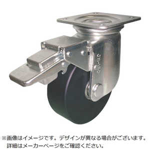 ヨドノ 重荷重用導電MCナイロン車輪(ベアリング入)自在金具ストッパー付 HEMCJMB150CD ヨドノ 重荷重用導電MCナイロン車輪(ベアリング入)自在金具ストッパー付 HEMCJMB150CD