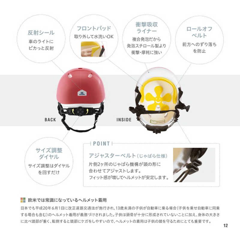 クミカ工業 クミカ工業 幼児用ヘルメット BEAT.le キッズ ビートル キッズヘルメット(頭囲：約49～54cm/マットグリーン) KM001MGR KM001MGR