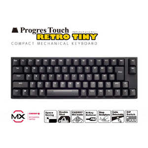 ARCHISS アーキス キーボード ProgresTouch RETRO TINY 黒 [PS/2・USB /有線] AS-KBPD70/LSBKN