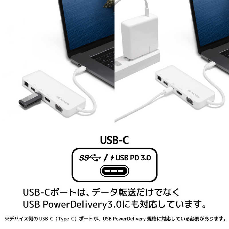 MOBO MOBO USB-C Travel Mini Dock(PD/USB-C Gen1x1USB-A 3.0x1VGAHDMI) Type-C PD3.0対応 AM-TMD01 MOBO ホワイト AM-TMD01 MOBO ホワイト