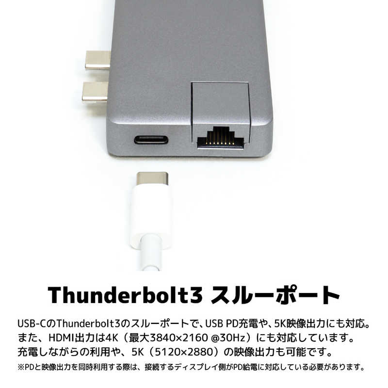 MOBO MOBO MOBO MacBook Air / Pro Dual Type-C Dock LAN Thunderbolt3 HDMI AM-TC2D02SG スペｰスグレｰ MOBO AM-TC2D02SG スペｰスグレｰ MOBO