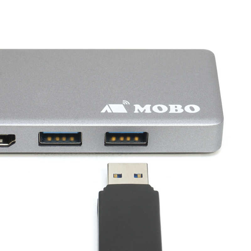 MOBO MOBO MOBO MacBook Air / Pro Dual Type-C Dock LAN Thunderbolt3 HDMI AM-TC2D02SG スペｰスグレｰ MOBO AM-TC2D02SG スペｰスグレｰ MOBO