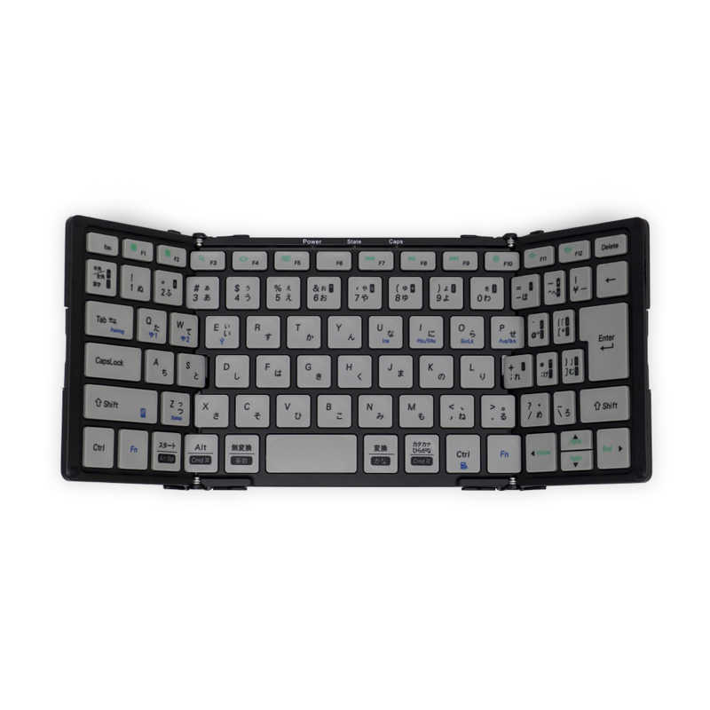 MOBO 折りたたみキーボード (iOS/iPadOS/mac/Win) ブラック/グレー [有線・ワイヤレス /Bluetooth・USB]  AMK2TF83JBKG の通販 | カテゴリ：パソコン・周辺機器・プリンター | MOBO 家電通販のコジマネット - 全品代引き手数料無料