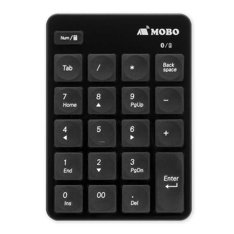 MOBO MOBO テンキー MOBO TenkeyPad ワイヤレス ブラック[ワイヤレス /Bluetooth] AM-NPB20-BK AM-NPB20-BK