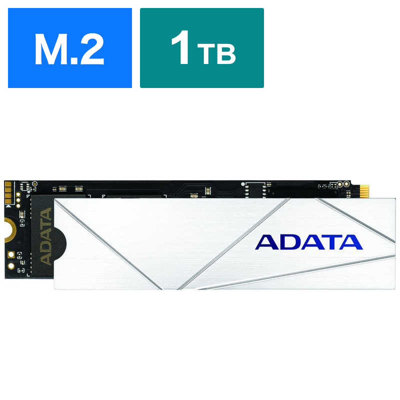 ADATA ADATA PS5 動作確認済 容量拡張 ヒ－トシンク付属 NVMe Gen4.0×4 M.2 2280 [1TB /M.2]｢バルク品｣ APSFG-1TCS APSFG-1TCS