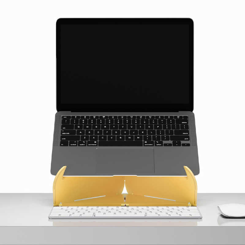 COLEBROOKBOSSONSAUND COLEBROOKBOSSONSAUND ノートパソコンスタンド [11~16インチ] 折りたたみ式 Oripura Laptop Stand イエロー CBSORIPURAYELLOW CBSORIPURAYELLOW
