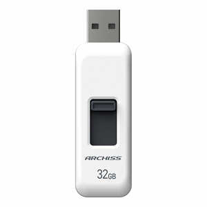 ARCHISS  USB 饤ɼ åץ쥹 ȥåץۡ 32GB /USB TypeA /USB2.0 /饤ɼ ۥ磻 AS-032GU2-PSW