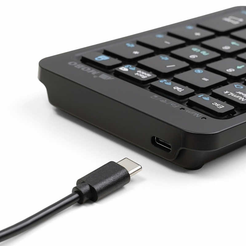 MOBO MOBO TenkeyPad2 Duo 22キー BT/有線 ［有線・ワイヤレス /Bluetooth・USB-A＋USB-C］ ブラック AM-NPBW22-BK AM-NPBW22-BK