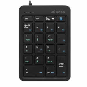MOBO TenkeyPad2 Wired 22 ͭ ͭ /USB ֥å AM-NPW22-BK