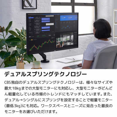COLEBROOKBOSSONSAUND モニターアーム CBS FLO X ブラック CBS FLO X