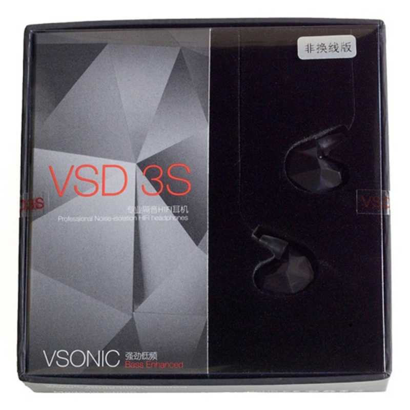 VSONIC VSONIC イヤホン カナル型 クリスタルブラック [φ3.5mm ミニプラグ] VSD3S VSD3S