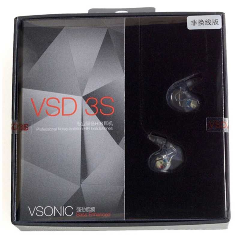 VSONIC VSONIC イヤホン カナル型 クリスタルグレー [φ3.5mm ミニプラグ] VSD3S VSD3S