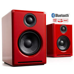 AUDIOENGINE Bluetoothスピーカー ハイグロス・レッドペイント (ペア) A2+WIRELESSR AUDIOENGINE Bluetoothスピーカー ハイグロス・レッドペイント (ペア) A2+WIRELESSR