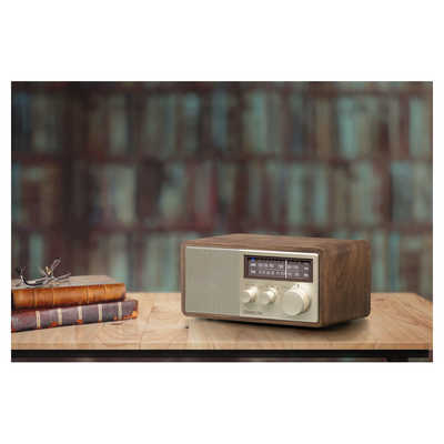 Sangean ウォールナット WR-302 Sangean WR-302FM/AMラジオ・Bluetoothスピーカー | kopek｜