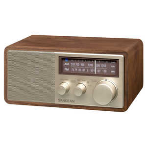  SANGEAN(サンジーン) FM/AMラジオ対応 ブルートゥーススピーカー ウォールナット ウォールナット WR302