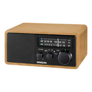 SANGEAN(サンジーン) FM/AMラジオ対応 ブルートゥーススピーカー チェリー + ブラ WR302