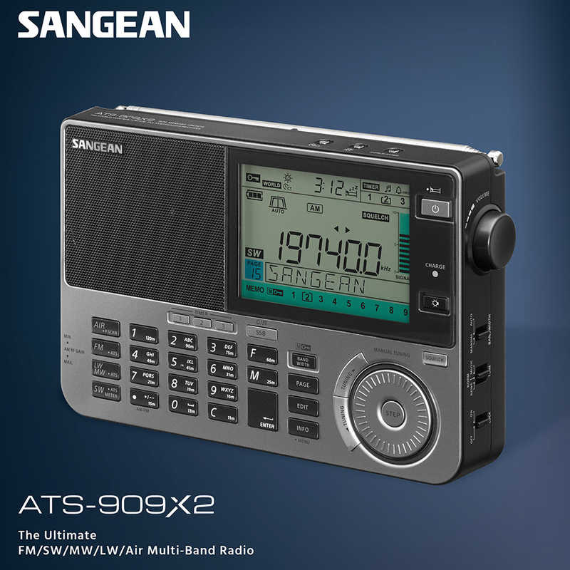 SANGEAN SANGEAN FM/SW/MW/LW/Airマルチバンドラジオ ［ワイドFM対応 /AM/FM/短波/長波］ ATS909X2J ATS909X2J