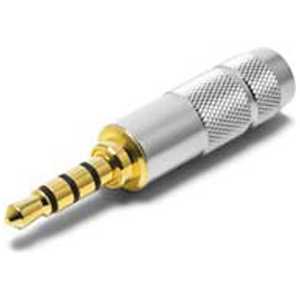 オヤイデ電気 3.5mm4極ミニプラグ(金メッキ) P-3.5/4G オヤイデ電気 3.5mm4極ミニプラグ(金メッキ) P-3.5/4G