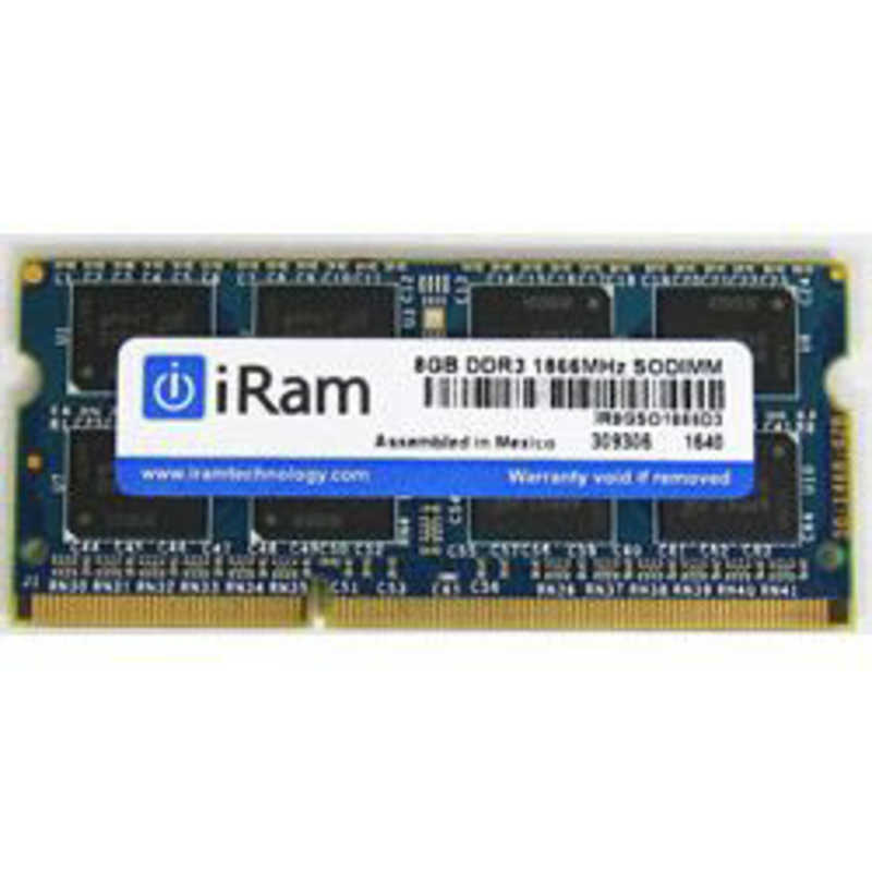 IRAM IRAM 増設用メモリ iMac Late2015 27インチ用[SO-DIMM DDR3 /8GB /1枚]｢バルク品｣ IR8GSO1866D3 IR8GSO1866D3