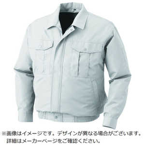 空調服 空調服　ポリエステル製ワーク空調服　ウェアのみ　シルバー　M  KU90540C06S2