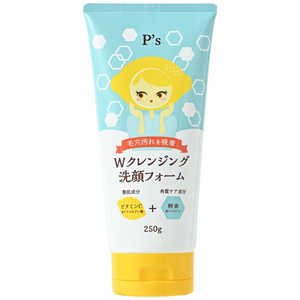 コスメステーション P's ビタミンC+酵素Wクレンジング洗顔フォーム 250g コスメステーション P's ビタミンC+酵素Wクレンジング洗顔フォーム 250g