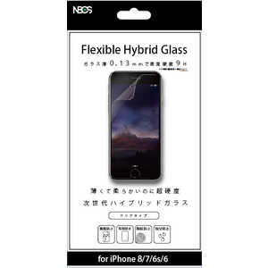 ウイルコム ハイブリッドガラスiPhone8用0.13mmクリア NBGFIP8HB013CL(クリア