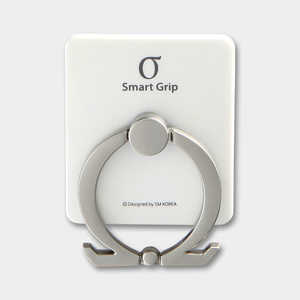 ビジョンネット 〔スマホリング〕Smart Grip Ω Ring White SMGOMWH(ホワイ