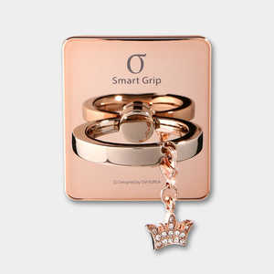 ビジョンネット 〔スマホリング〕Smart Grip CH Ring Crown Rose Gold SMGCHRGCR(ロｰス