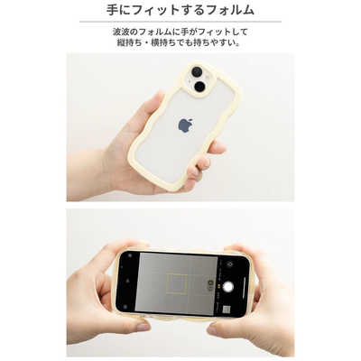 HAMEE ［iPhone 15/14/13専用］ULTRA FINE Wavy Frame iPhoneケース