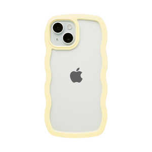 HAMEE ［iPhone 15/14/13専用］ULTRA FINE Wavy Frame iPhoneケース イエロー 661-054375