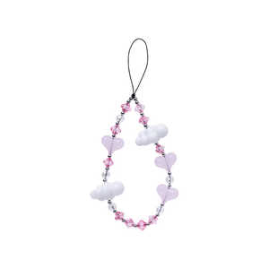 HAMEE PHONEAR 彩雲ハートストラップ ピンク 661-056775 HAMEE PHONEAR 彩雲ハートストラップ ピンク 661-056775