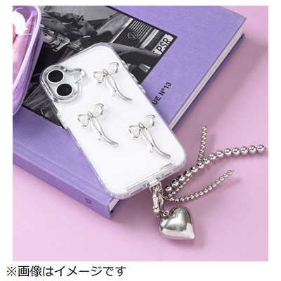 ケースです HAMEE ［iPhone 16専用］PHONEAR リボンiPhoneケース アシンメトリー