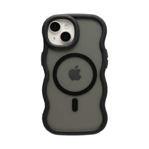 HAMEE miPhone 15/14/13pnPHONEAR MagSafeΉ Ȃ݂Ȃ݃}bgP[X ubN 661-057239