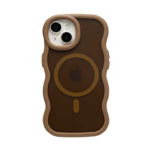 HAMEE miPhone 15/14/13pnPHONEAR MagSafeΉ Ȃ݂Ȃ݃}bgP[X uE 661-057260